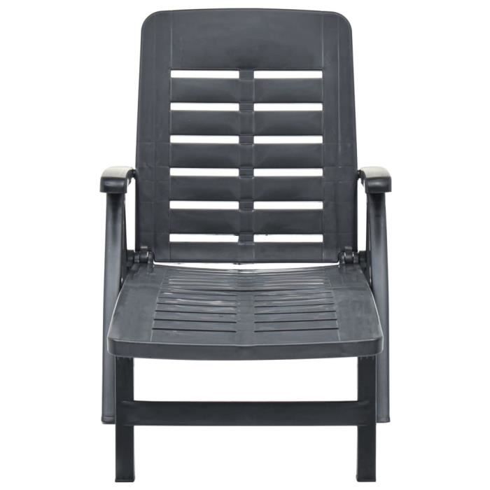 TRANSAT - UMR - Anthracite Chaise longue pliable Plastique Anthracite -[T45Irm]