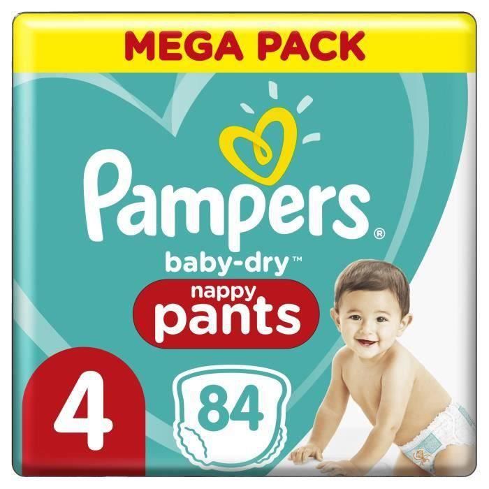 Couches-culottes Pampers Baby-Dry Pants - Taille 4 - 84 culottes -  Cdiscount Puériculture & Eveil bébé