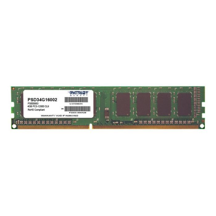 Mémoire RAM PATRIOT Signature Line 4 Go DDR3 1600 MHz DIMM 240 broches