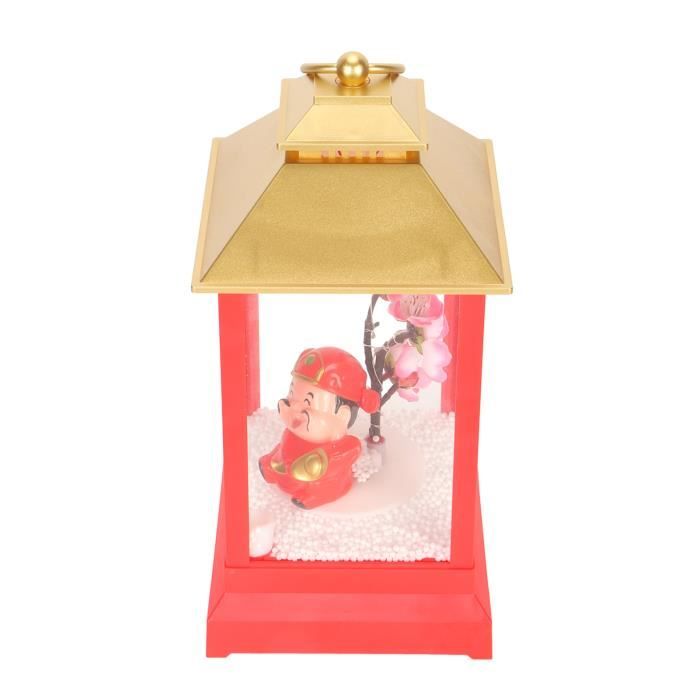 Boule à Neige Musicale De Noël - Lanterne Illuminée Avec Projection Et Paillettes - Minuterie 6h - Alimentation USB Ou Piles - Décoration De Fête