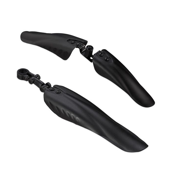 Relaxdays - Schutzblech Set pour Vélo - Universel pour 24-28 Pouces - Noir