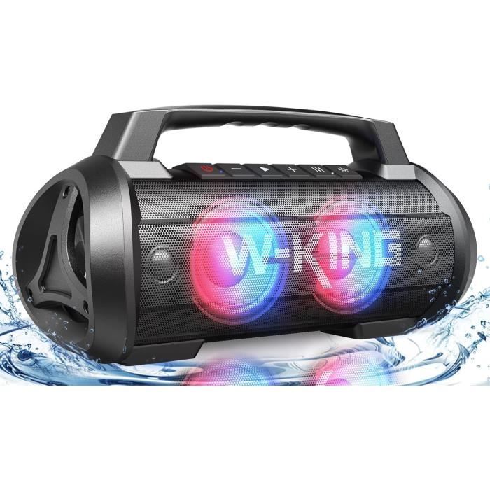 3W noir - Mini-enceinte portative Bluetooth, caisson De basses
