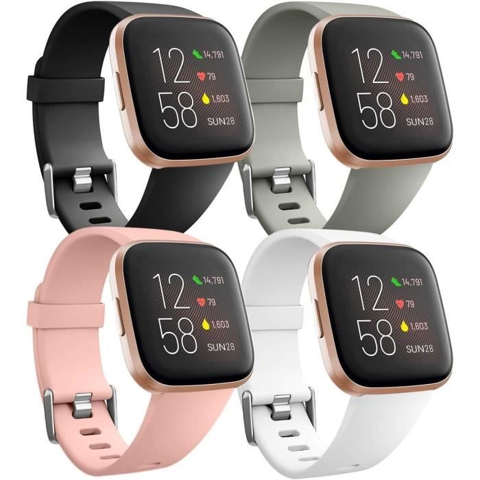 2 Bracelets Kwmobile Pour Fitbit Versa 4, Sense 2, Versa 3, Sense – Neuf