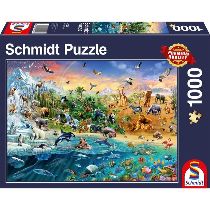 Puzzle Animaux - EDUCA - 1000 pièces - Cdiscount Jeux - Jouets
