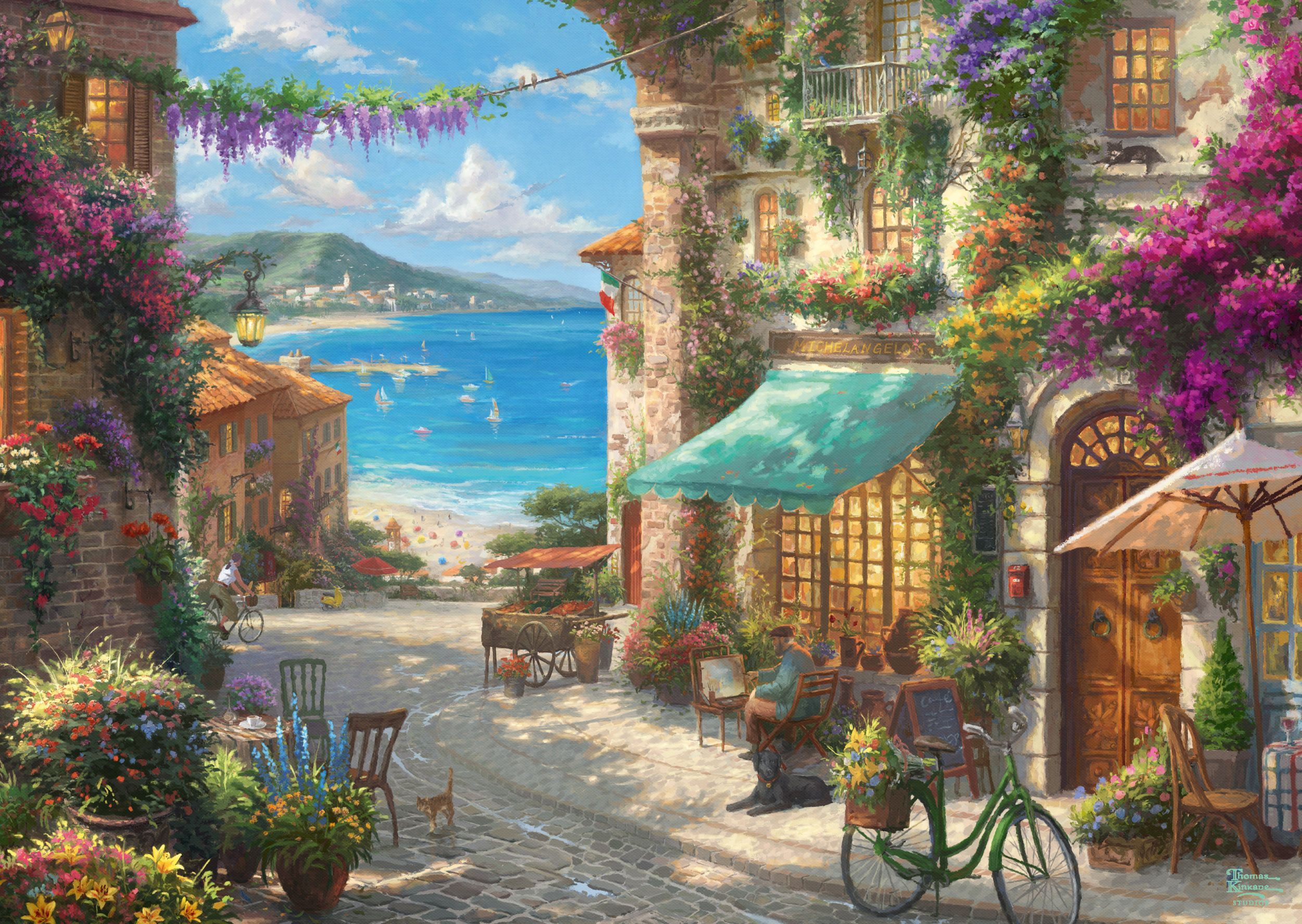 Schmidt spiele Puzzle Café sur la Riviera - vue 7