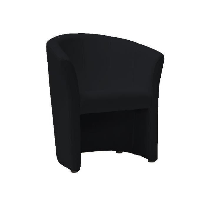 Fauteuil - Signal - TM-1 - Cuir écologique - Noir - 1 place - Design contemporain Fauteuil - Signal - TM-1 - Cuir écologique - Noir - 1 place - Design contemporain