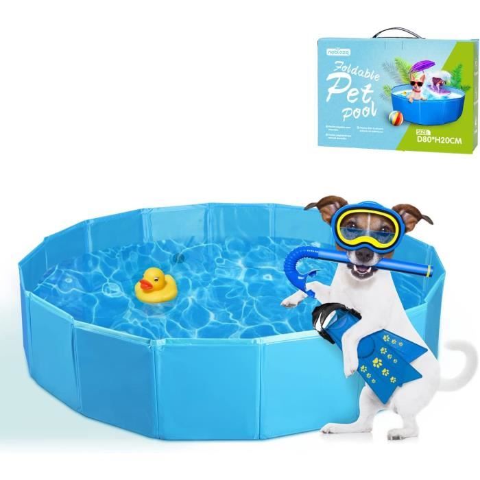 Piscine pour Chien Pliable Piscine Baignoire Bassin Piscine Grand pour Chien-Chat PVC 