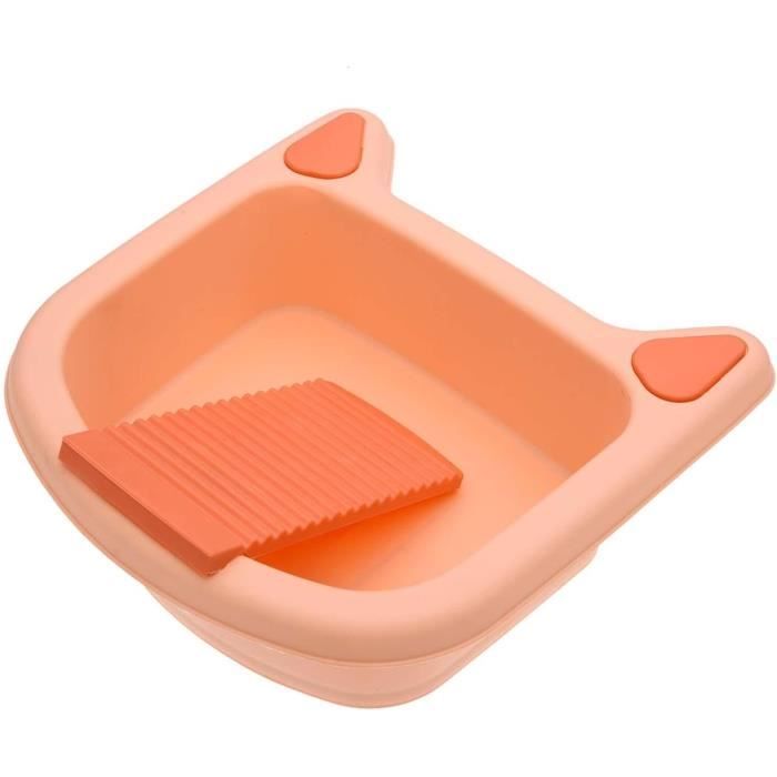 Planche à Laver En Bambou - 40x15cm - Pour Lavage à La Main Facile Et Rangement Malin !