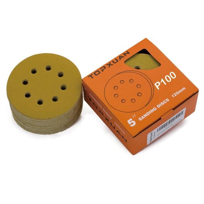 50 Disques 3M Cubitron II 90mm P180 – Hookit Multi-trous Violet