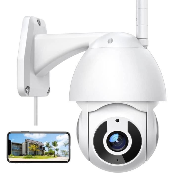 Caméra Surveillance ZOSI 2.5K WiFi Extérieur Double Objectif 360°