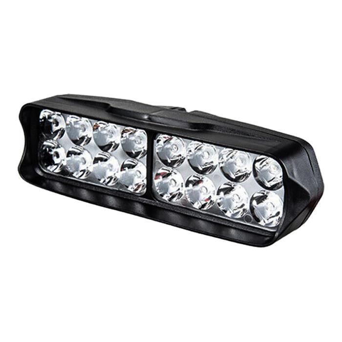 Phare Avant Vélo Super Lumineux COB LED, Noir/rouge, Avec Clip, 3 Piles AAA