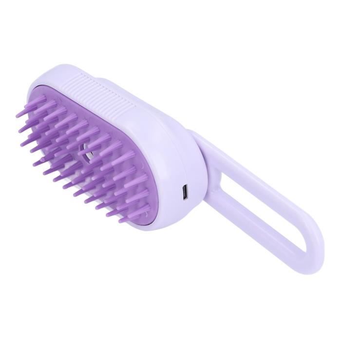 Meilleurs prix pour VGEBY brosse à pulvérisation pour chat Brosse à vapeur pour animaux de compagnie, élimine les poils animalerie carde Blanc Violet