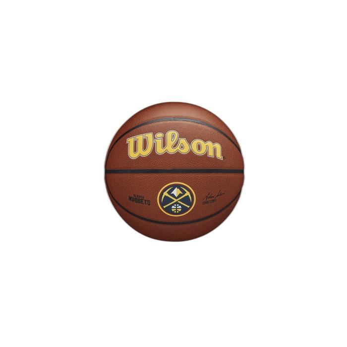 Ballon Denver Nuggets NBA Team Alliance - marron/jaune - Taille 7