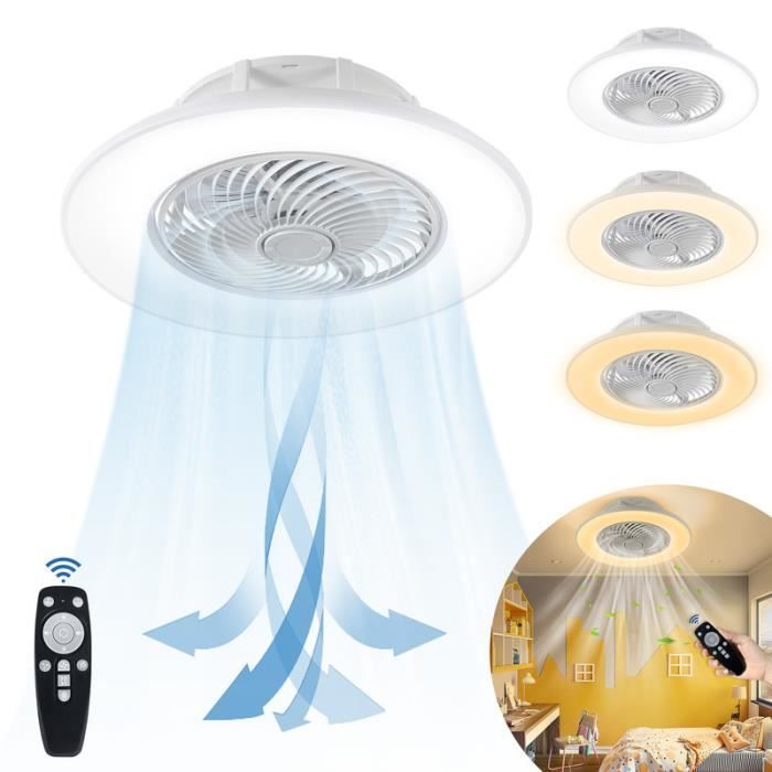 Ventilateur de Plafond - YUENFONG - Ø56CM - Dimmable - Télécommande - Silencieux - Yuenfong