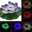 HiCollie 2021 Lumière de Lotus Imperméable à l'eau Solaire Multicolore LED Couleur Changeante Lotus Fleur LED flottantes étanches Jardin Piscine Bassin 4C 