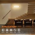 12W Applique Murale LED 30CM 2800K Blanc Chaud Moderne Lampe Murale Blanche Decor pour Cuisine Chambre Salon Couloir Escalier Hôtel-1