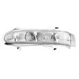 Fdit LED de rétroviseur latéral Paire de lentille claire de clignotant de rétroviseur latéral pour Mercedes Benz W215 CL215 W220-1