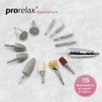 prorelax Kit manucure et pédicure DELUXE - PRORELAX - 15 accessoires en acier chirurgical - Blanc-1