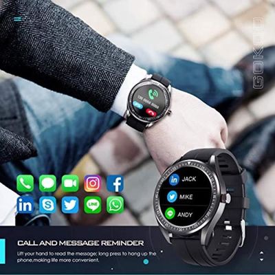 GOKOO Montre Connect e Homme Montre Intelligente Moniteur de