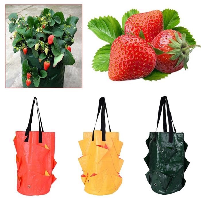 Lot De 10 Sacs De Plantation 8L En Tissu Non Tissé - Pots Feutre 300g/m² Pour Potager Balcon Et Jardin