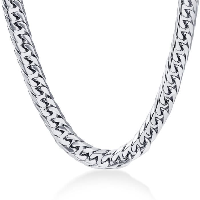 Collier En Acier Inoxydable Couleur Argentée - Marque INOX, Neuf Avec étiquettes