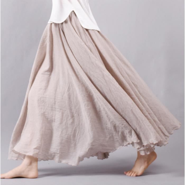 Jupon long hotsell coton femme