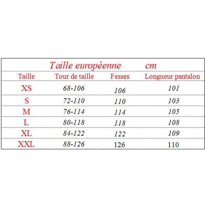 Taille européenne pantalon sale homme
