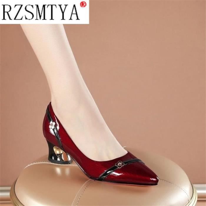 Chaussure bout hotsell pointu talon carre