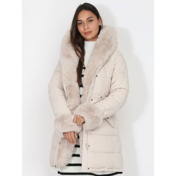 Manteau cheap fourrure matelassé
