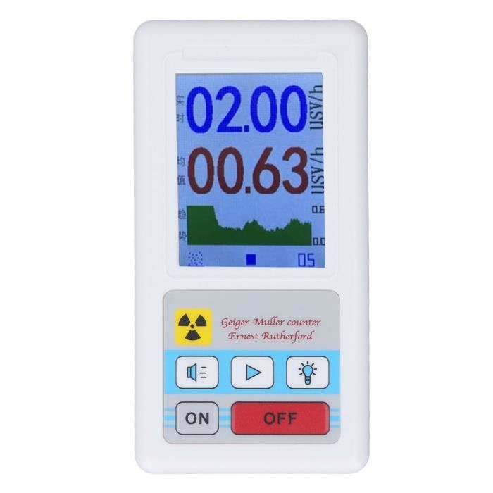 ZHU Compteur Geiger Détecteur radioactif multifonctionnel à lecture ...