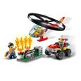 LEGO® City 60248 L’intervention de l’hélicoptère des pompiers, Jouet Volant avec quad ATV pour Enfants de 5 ans et +-2