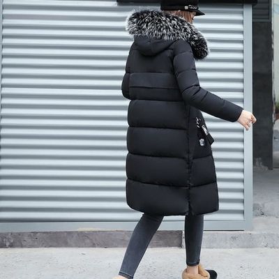 Parka Femme NOIR Doudoune à Capuche en Duvet Chaud Hiver Noir