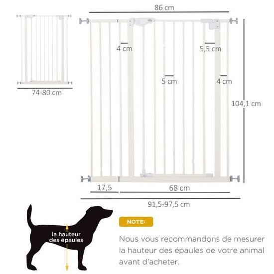 Barrière de sécurité standard, séparation des espaces pour chien : avis,  test, prix - Conso Animo