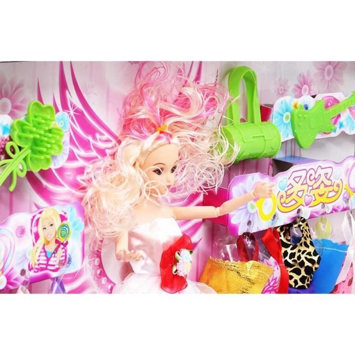 2-7 ans jouets pour filles enfantine rêveuse princesse poupée fille poupée  habiller ensemble boîte-cadeau d'anniversaire cadeaux heureux pour enfants