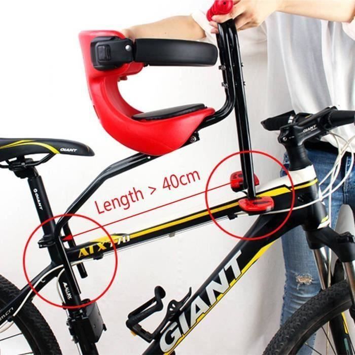 Siège Bébé Avant Vélo – Selle Enfant Avec Arceau Sécurité, Pédales Réglables, Charge Max 40 Kg, 6 Mois à 3 Ans