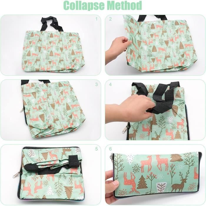 INHEMING Sac de Courses Sac Provisions Pliable R utilisables