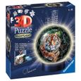 Puzzle 3D Ball illuminé - Grands félins - Ravensburger - 72 pièces-3