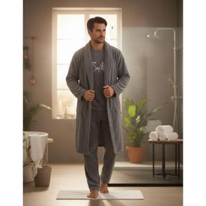 Pyjama Homme Hiver En Polaire – Ensemble 2 Pièces Jogging Confortable