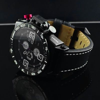 Montres-bracelets en cuir noir pour hommes, grande... – Grandado
