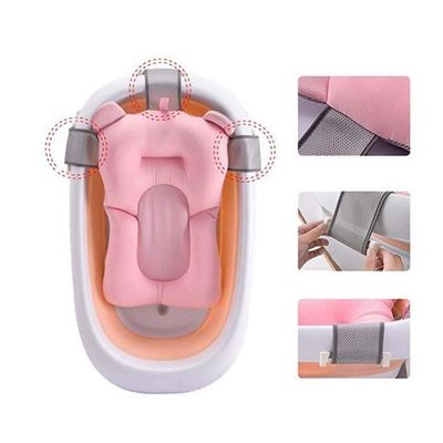 Siège De Bain Bébé Pliable 5 Hauteurs - Pour Bébés 6 Mois Et Plus Avec Support Douche