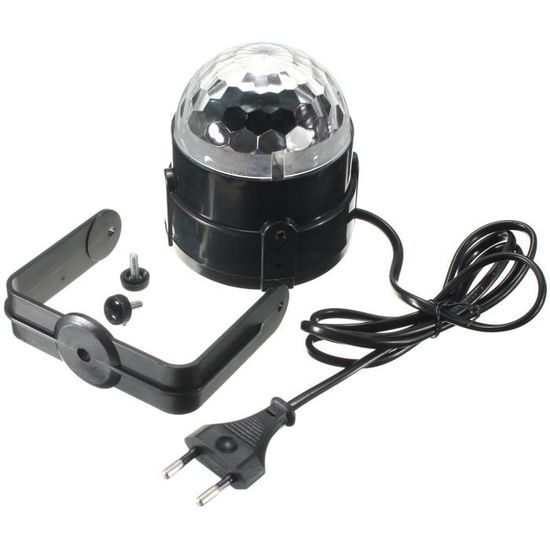 Boule Disco RGB Avec Activation Sonore – Lumière Scène Voix & Musique – Parfaite Pour Fêtes, Noël, Anniversaire, DJ, Voiture