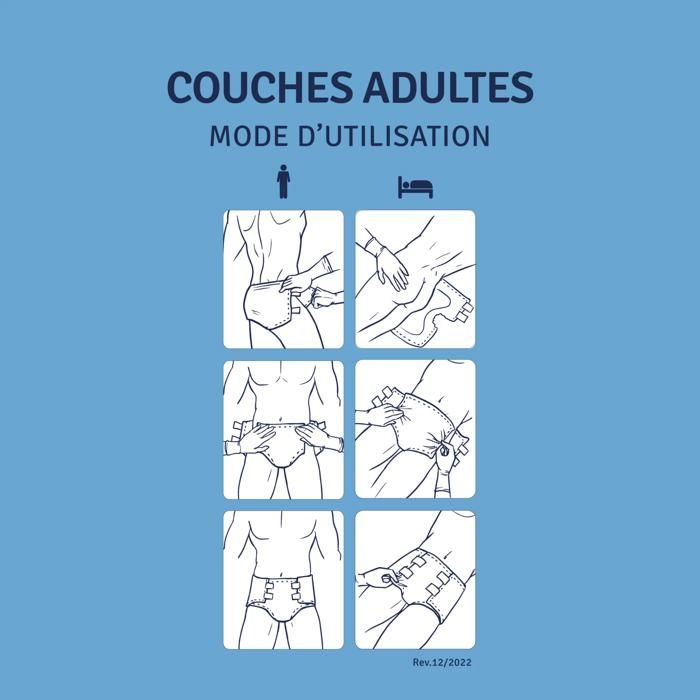Couches Pour Adultes Soffisof Air Dry Maxi Plus 10 Gouttes - Taille S, M, L, XXL, Jetables, Italie