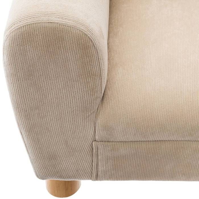 DE.CAR2 Fauteuil Enfant Ours Beige – Doux Et Moelleux 50x50x50 Cm | Siège Câlin Pour Bébé Et Tout-Petit