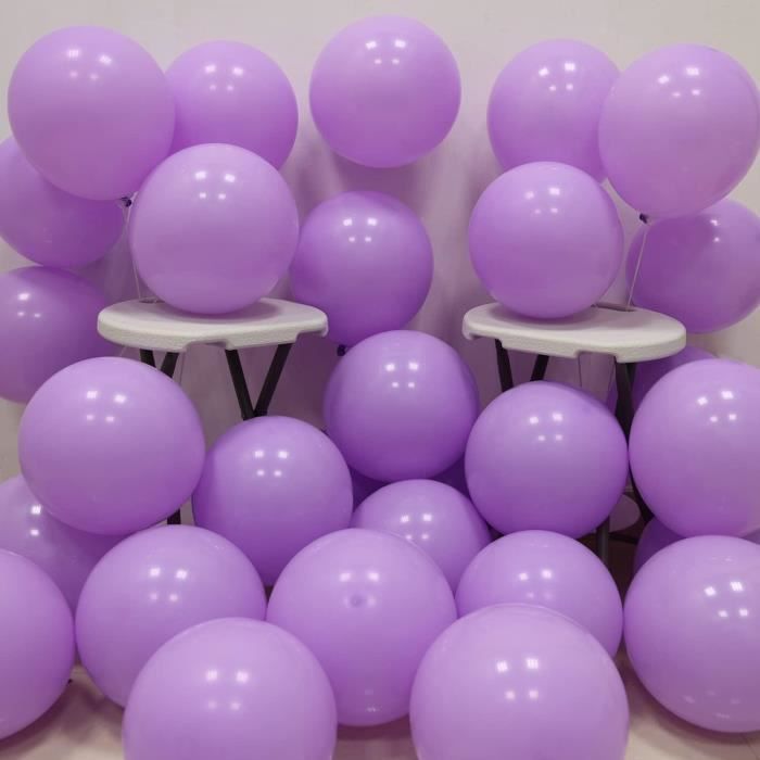 50 pièces Décoration 10 pouces latex Ballon Violet Mariage Content  Anniversaire latex Métallique chrome Ballon, Mode en ligne