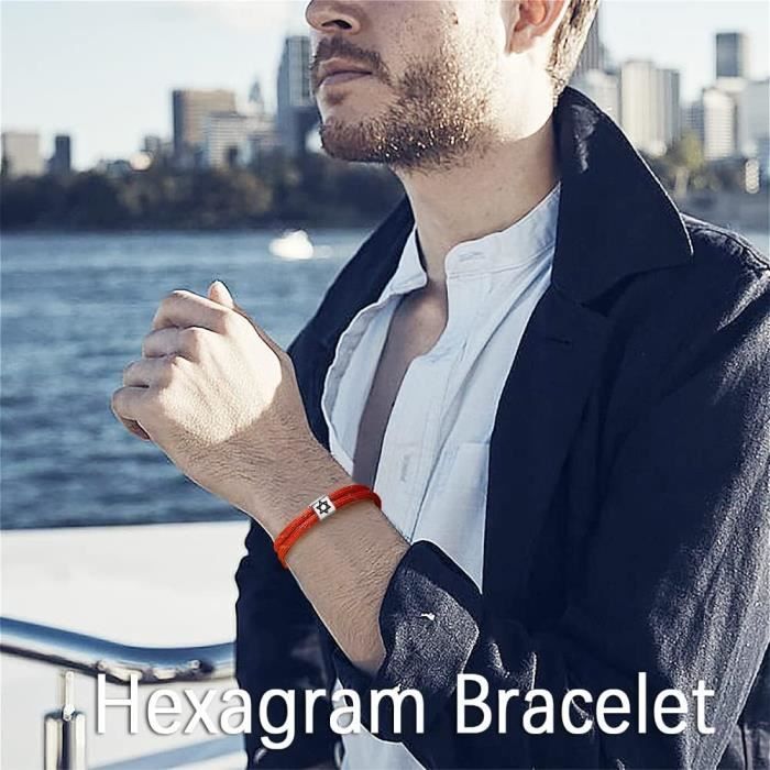 Bracelet Etoile De David Hexagramme Argent 925
