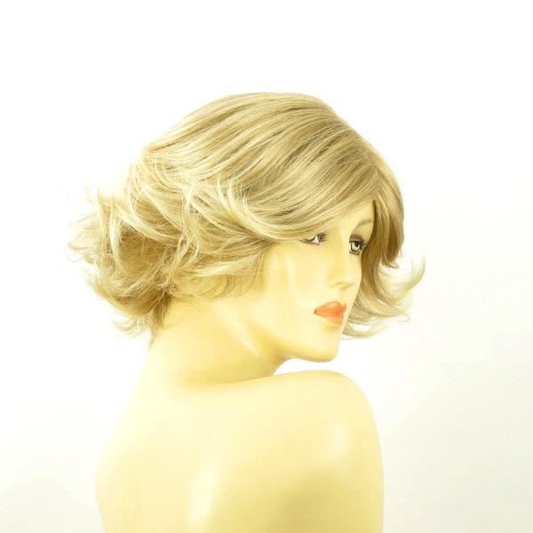 Perruque Courte Femme Blonde Méchée JEANETTE 15t613 – Synthétique, Bonnet Moyen, Neuve Avec étiquette
