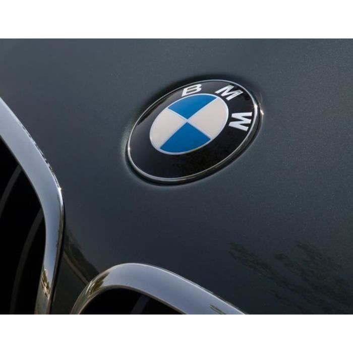 Badge Noir BMW 82 Mm - Emblème Avant & Coffre Compatible 51767288752 - Pour E81, F20, G20 Et Plus