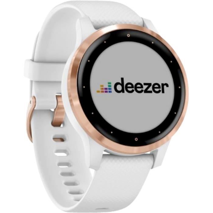 Garmin smartwatch white top and rose gold