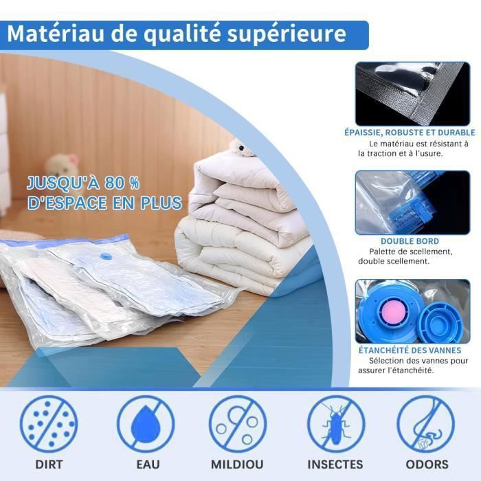 Sac de rangement sous vide avec pompe sales