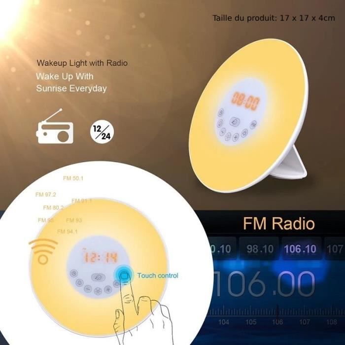 Réveil Pour Enfants Avec Simulation Du Lever Du Soleil, Radio